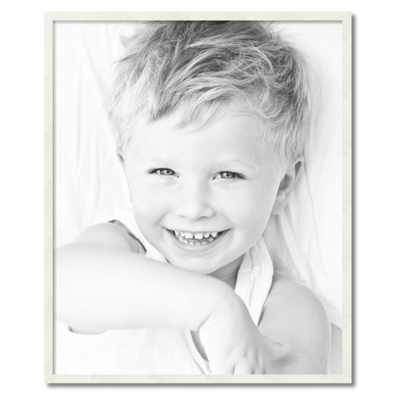 ArtToFrames 32x39 inch White Picture Frame, White 32" x 39" Wood Poster Frame (WOM-5140) 1234