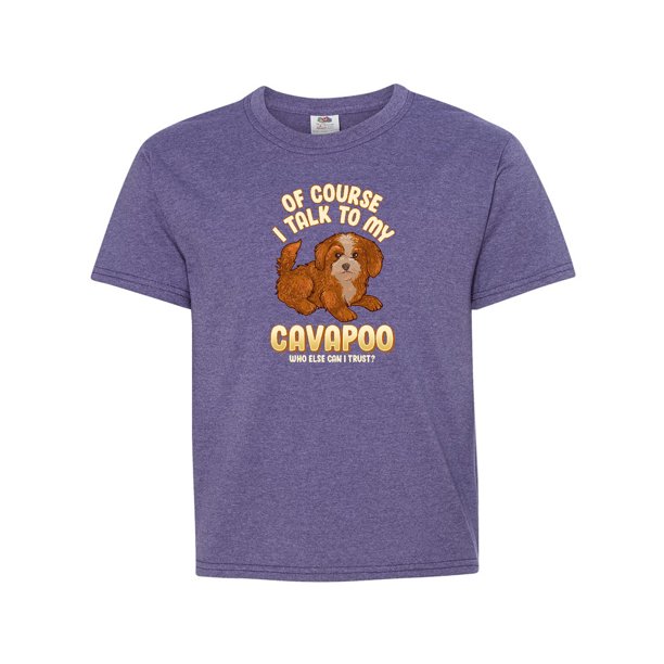 Cavapoo Poodle King Charles Spaniel Youth T-Shirt - Walmart.com - Walmart.com