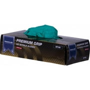 Premium Guard - Disposable Diamond Textured Gloves, Powder Free, 100 Gloves Per Box, Size - Small (Green)