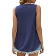 thumbnail image 5 of Fantaslook Womens Tank Tops Eyelet Crew Neck Sleeveless Tops Dressy Casual Flowy Summer Shirts, 5 of 9