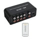 thumbnail image 4 of Conmutador de audio de 1 entrada y 4 salidas, selector de señal RCA de 12 V CC, divisor de audio con control remoto, 4 of 14