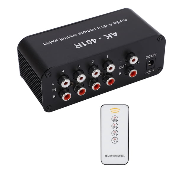 Divisor De Audio, Interruptor De Audio Fácil Instalación Memoria De Apagado Con Control Remoto Para Video