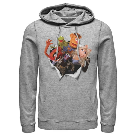 Men's The Muppets Breakout Pull Over Hoodie Athletic Heather X Large