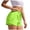 b9-Green, variant on Women's Hiking Liner Shorts Lightweight Quick Dry 5" Shorts Water Resistant with Zipper Pockets Size XL,Blue