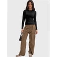 thumbnail image 6 of Women’s Basic Skinny Crop Top Tee Shirt Short Sleeve Workout Round Neck Cropped Tshirt, 6 of 6