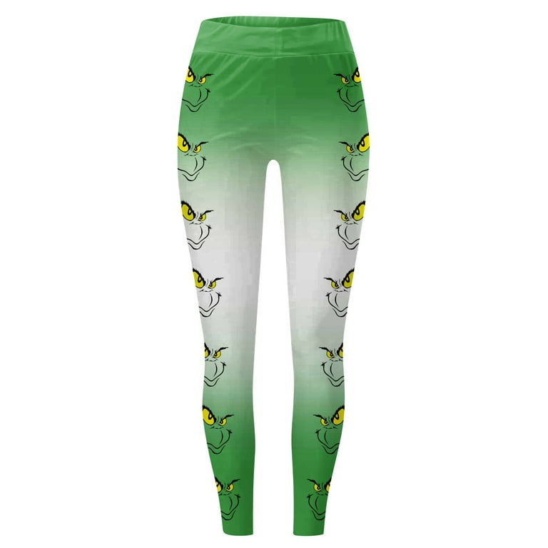 Black And Friday Deals 2023 Grinch Sweatpants High Waist Workout Grinch  Leggings Clearance Women High Waist Yoga Christmas Grinch Printed Leggings  Running Sports Pants Trouser 