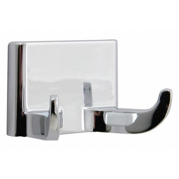 Taymor Bathroom Hook,Zinc,Polished,2 1/2 in W 01-9402