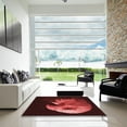 thumbnail image 6 of Ahgly Company Indoor Round Patterned FireBrick Red Area Rugs, 6' Round, 6 of 6