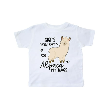 

Inktastic Gigi s You Say Alpaca My Bags Gift Toddler Boy or Toddler Girl T-Shirt