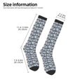 thumbnail image 5 of Balery Tropical Sloth Printed Novelty Socks Men's Women's Crew Socks Sports Socks Knee High Socks Cotton Socks Quirky and Cool Socks, 5 of 9