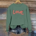 thumbnail image 5 of Valentine Sweatshirts for Women 2026 Cotton Couples Heart Graphic Crewneck Pullover Soft Fashion Valentines Shirts, 5 of 5