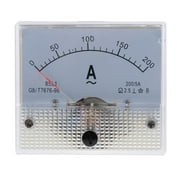 Angle View: 85L1 AC Ampere Measure Analog Meter Panel Measurement Range 30 ~ 200A Microcurrent 0-200A