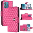 thumbnail image 6 of for Motorola Edge 40 Neo Wallet Case, Elegant Card Holder Cash Slot PU Leather Kickstand Wrist Strap Shockproof Protective Flip Women Girls Case Cover for Motorola Edge 40 Neo, Rose, 6 of 7