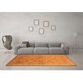 thumbnail image 3 of Ahgly Company Indoor Round Oriental Orange Traditional Area Rugs, 4' Round, 3 of 4