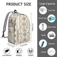 thumbnail image 5 of Unisex Vintage Bohemian Backpack, Boho Chic Zipper Rucksack with Front Pocket, Durable Lightweight Daypack for School College Work Travel, Ideal Gift, 5 of 5