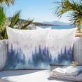 thumbnail image 4 of Outdoor Pillow Cover Ombre Blue Purple Trees Set of 2 Waterproof Throw Pillowcases Bird Landscape Decorative Patio Furniture Pillows for Couch Garden Indoor & Outdoor Use, 4 of 9