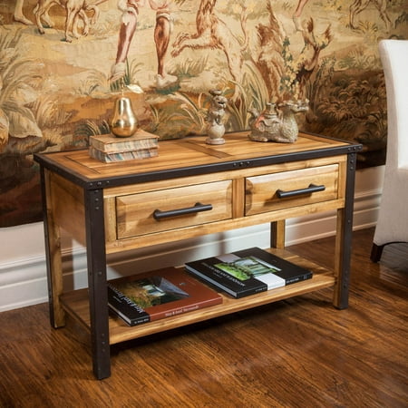 Somerset Console Table (Best Way To Attach Metal To Wood)