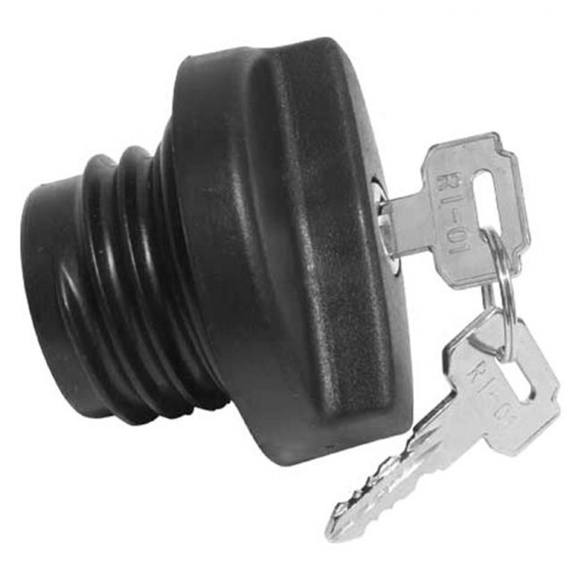 RDS RDS011537 Locking Plastic Fuel Cap, Threaded Type with 2 Keys