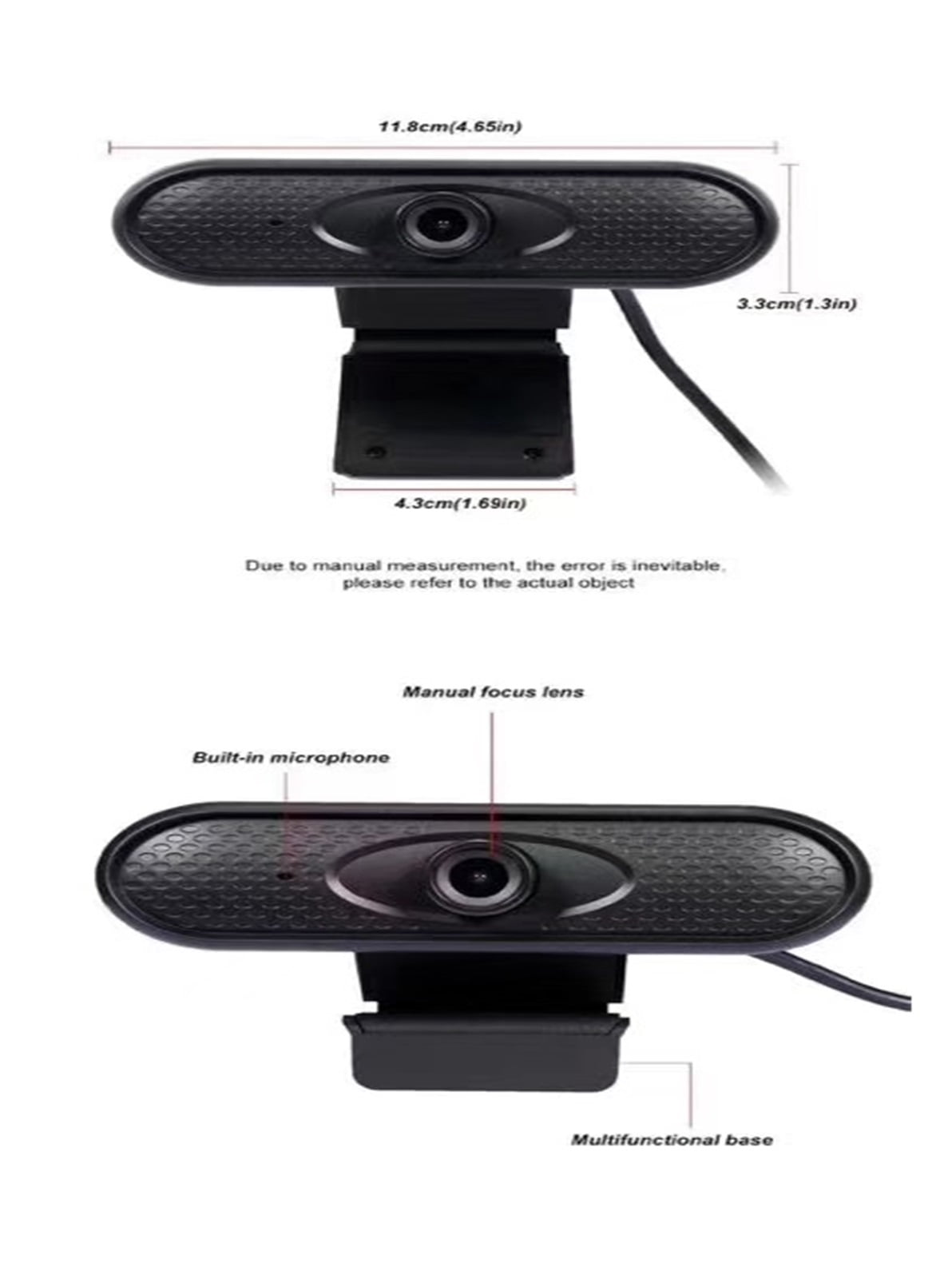 2MP 1080P Free Drive USB Webcam Digital Camera For Computer Online Video Conference Build-in Microphone For Conferencing ,Full Clarity