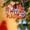 WalGRHFR Christmas Tree Small Pendant Wooden Colored Dra Pendant Bell
