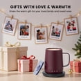 thumbnail image 2 of Smart Self Heating Coffee Mug,14oz Temperature Control Coffee Mug,Hot up to 150°F,Rechargeable Heated Coffee Mug,Up to 6H Battery Life,Coffee Cup Warmer,Great Gift for Coffee Lovers,Dad,Mom (Claret), 2 of 16