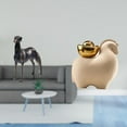 thumbnail image 2 of Estatua de perro de resina,Estatua de perro de resina con forma de animal,Escultura coleccionable para escritorio,decoración del hogar,Mini estatua de animal,Mini estatua de animal para, 2 of 8
