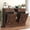 Brown, variant on ANPOO Farmhouse Double Tilt-Out Trash Cabinet with Charging Station, 2×10 Gallon Hidden Storage, Drawers & Adjustable Shelves for Kitchen & Dining Room