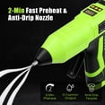 thumbnail image 4 of Cordless Hot Glue Gun with 2.0Ah Battery & Charger, Green, 4 of 10