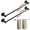 black, variant on VEGCOO 2-Pack Retractable Towel Rack, 14.5"-24.8" Adjustable Stainless Steel Towel Bar, Heavy Duty Wall Mounted Towel Holder for Bathroom, Kitchen, RV & Cabinet (Matte Black)