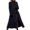 Blue, variant on Wool Blend Long Trench Coat for Women, Stand Collar Full Length, Elegant Casual Winter Outerwear, 1 Piece, S-XXL, Plus Size Friendly