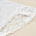 thumbnail image 5 of Arnsht Cheeky Underwear for Women Large Size High Waist Lace No Show Bikini Soft Breathable Thin Thong Seamless Panties White XXXL, 5 of 9