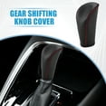thumbnail image 2 of Unique Bargains Gear Shifting Knob Cover Automatic Transmission Lever Trim for Nissan Versa 2007-2012 Faux Leather Red, 2 of 7