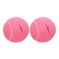 Uxcell 2 Pcs Precut Walkers Tennis Balls, Universal Precut Glide Ball Walkers Accessories Glides for Furniture Legs and Floor Protection, Dark Pink