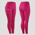 thumbnail image 2 of UngA Women's High Waist Running Tummy Control Workout Leggings for Yoga with Pockets Pink,XXL, 2 of 5