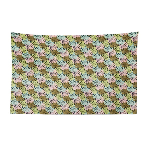 Turtle Tapestry, Nautical Theme Marine Motifs with Swimming Seaturtles Pattern, Fabric Wall Hanging Decor for Bedroom Living Room Dorm, 2 Sizes, Dark Blue and Pale Ceil Blue, by Ambesonne