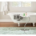 thumbnail image 2 of Dorian Leaf-Shaped Metal Accent Side Table, Silver, 2 of 13