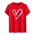 thumbnail image 4 of hotojiny Men Valentine's Day Shirt Lightweight Crew Neck Fashion T-Shirts Heart Graphic Short Sleeve Tee Summer Tops, 4 of 5