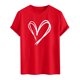 thumbnail image 4 of Tops para hombre, blusas y camisas de cuello redondo y manga corta para hombre. Camiseta/camisa informal de cuello redondo y manga corta con estampado de corazones para hombre. Tops de poliéster para, 4 of 5