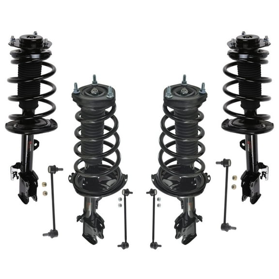 Front & Rear Complete Coil Spring Struts for 11-13 Toyota Highlander 3.5L AWD