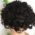 thumbnail image 2 of 15MM Curly Toupee Durable Mono Base Men's Hairpiece Human Hair Replacement System For Men, 2 of 5