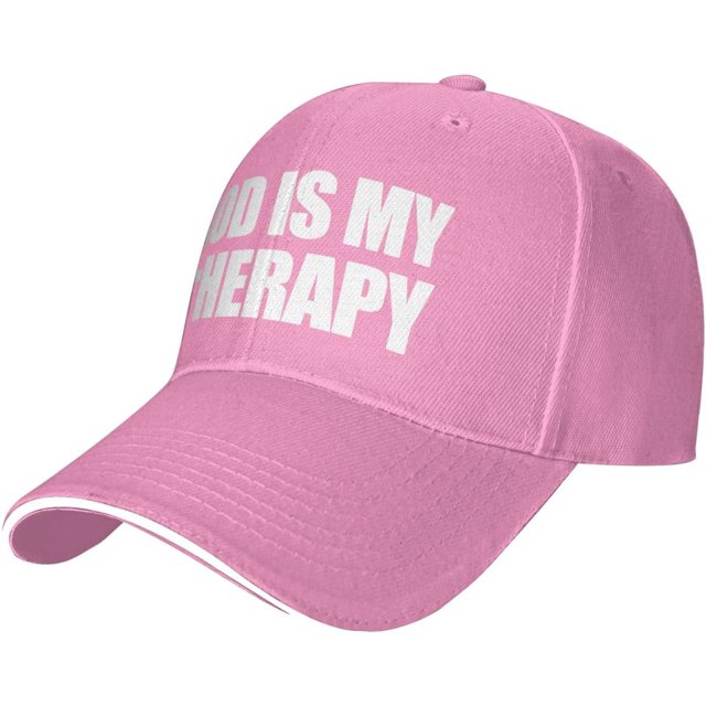 God is My Therapy Hat Classic Low Profile Baseball Cap Adjustable Golf Dad Hats