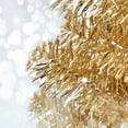 thumbnail image 3 of Gymax 6ft Pencil Artificial Christmas Tree Electroplate Pencil Tree (Champagne), 3 of 9