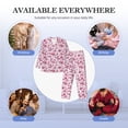 thumbnail image 7 of KLL Flower Butterfly Sleepwear Mens Flannel Pajamas,Long Cotton Pj Set, 7 of 7