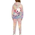 thumbnail image 2 of Uorisanigo Boy Girl Hoodie Sweatsuit Fall Winter Long Sleeve Star Axolotl Sweatshirts & Sweatpants Set, Cozy Loose Outfit Clothes Tops and Pants Outfits Pack of 2, 2 of 7