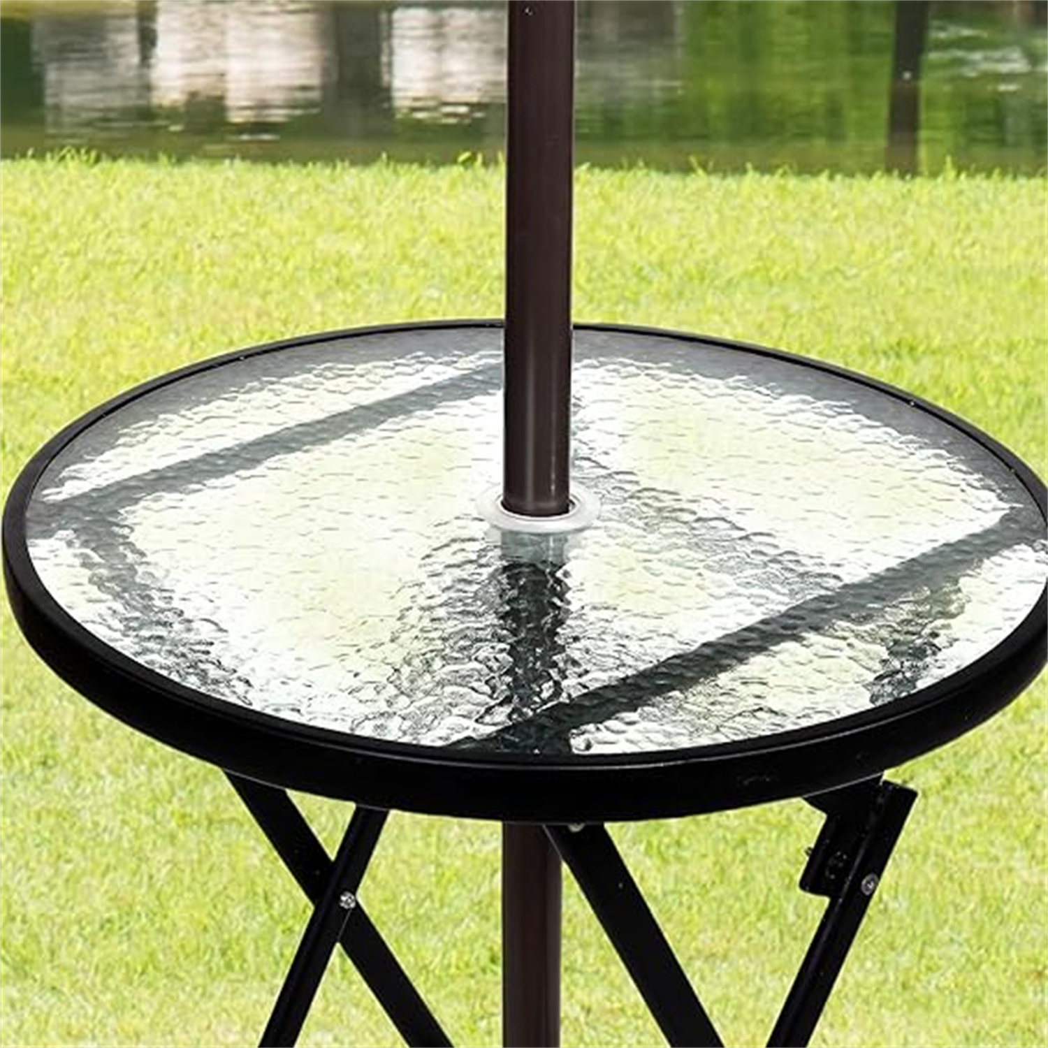 Outdoor Table Umbrella Hole Ring Plug Cap Set,Bexikou 2 Sets Parasol Umbrella Hole Ring Plug,Insert Ring for Outdoors Patio Umbrella Table Garden Deck Yard, Fits 2" Table Holes