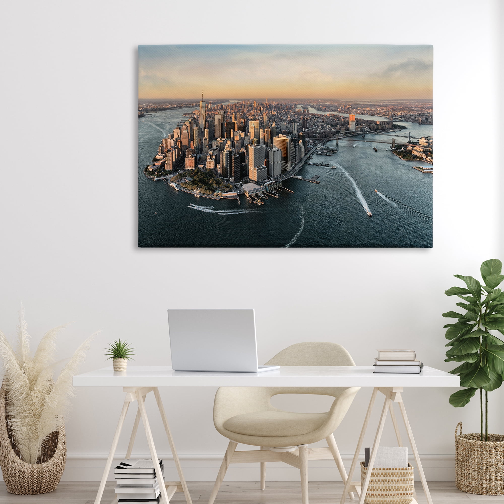 Stupell Industries Manhattan From Above Canvas Wall Art, design by Scott Stulberg
