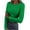 Green, variant on XuJwPNcy Womens Long Sleeve Ribbed Knit Shirts Round Neck Casual Soldi Color Fall Tops Slim Basic Tee Shirts
