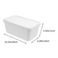 SEXAGESIMO 2pcs 3L Ice Cream Box Containers with Lids for Freezer
