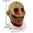 thumbnail image 2 of Máscara de resina con forma de payaso sangriento, sonrisa de terror, ojos cosidos, 2 of 2