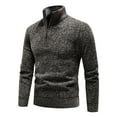 thumbnail image 2 of pstuiky mangas largas para hombre, Suéter informal de manga larga con cuello alto y cremallera gruesa y sólida para hombre camisetas de hombre xl, 2 of 9